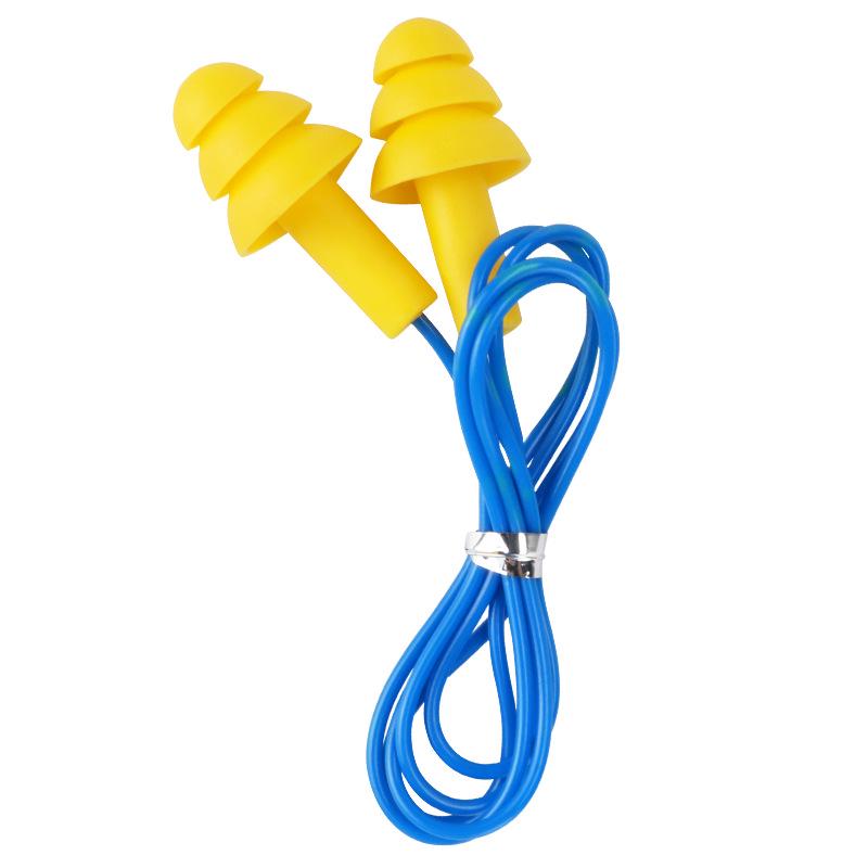 Промышленные шумоподавляющие и водонепроницаемые силиконовые проводные беруши для сна