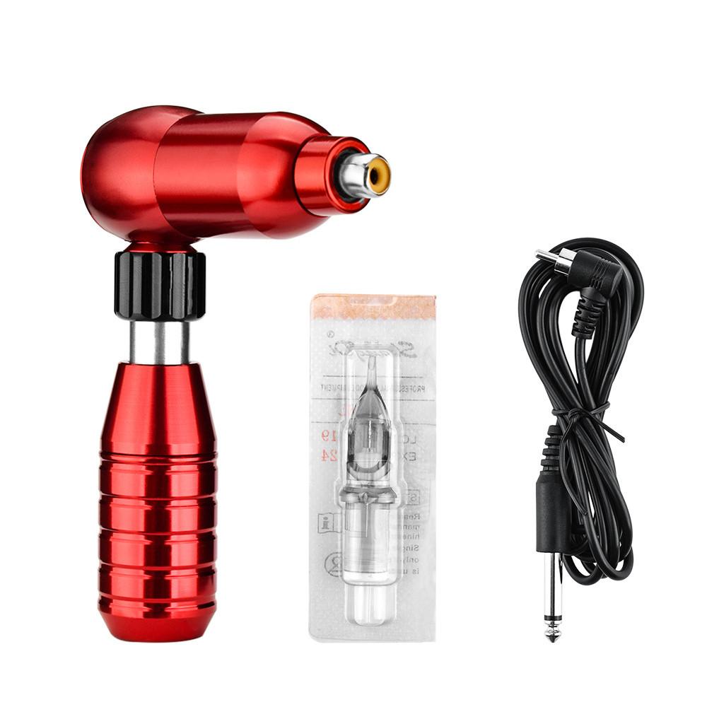 1pc Tattoo L Shape Machine Tattoo Motor Hybrid Tattoo Pen Professional Rotary Tattoo Machine with Cord Black