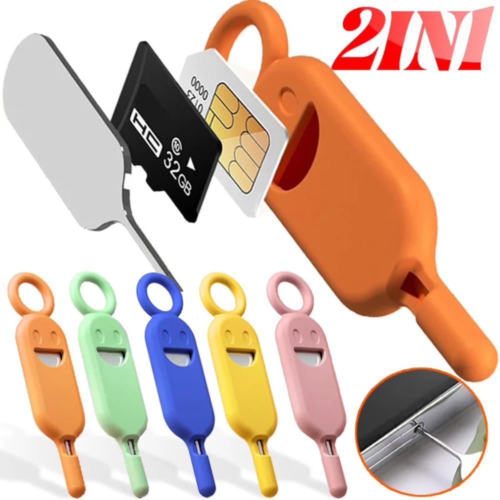 With Protector Holder SIM Card Removal Needle Pin 2 IN 1 Tray Ejector Needle Opener