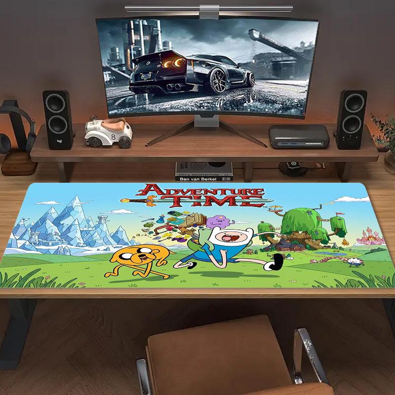 Adventure Time Color Mouse Pad Large Gaming Table Cushion Non-slip Laptop Tablet Big Mousepad XXL Mat Mini PC Playmat With Lock edge