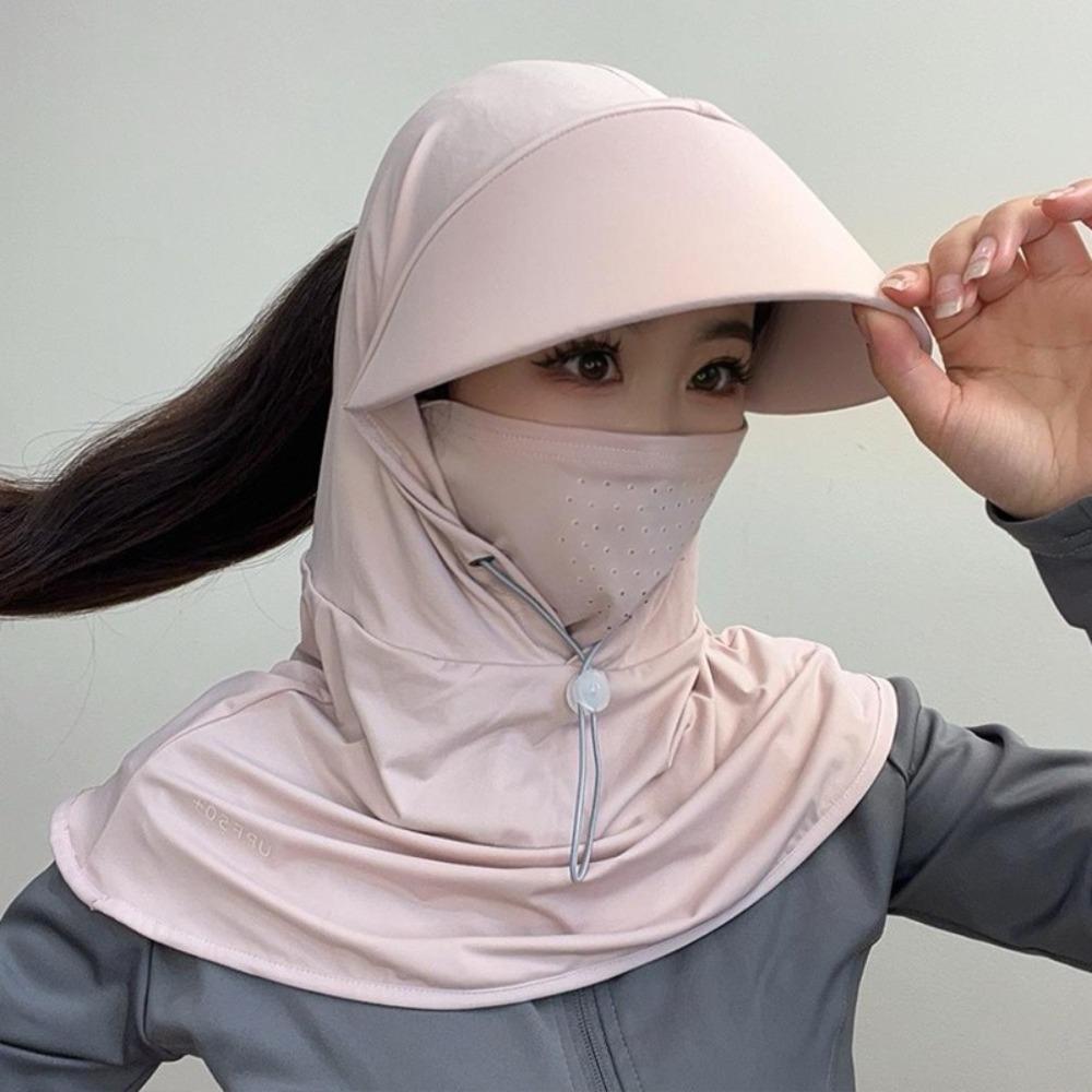 Кепка-козырек из ледяного шелка, дышащая, солнцезащитная, новая летняя кепка для занятий спортом на открытом воздухе