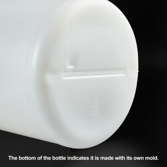 1 Gallon Plastic Bottle 3.8L Large Capacity Leak-proof Lids Empty Water Jug Heavy Duty Home Commercial Use Storage Container with Ergonomic Handle