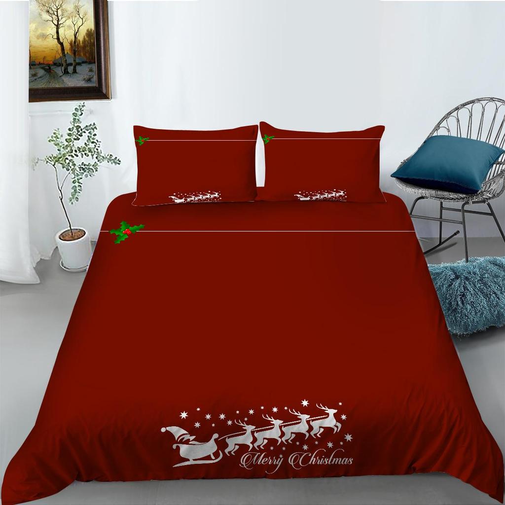 Комплект постельного белья с 3D рождественским принтом, домашнее постельное белье, уникальный дизайн, покрывала, роскошный комплект постельного белья, подарок