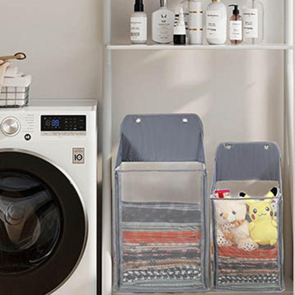 Space Saving Over the Door Laundry Hamper Large Capacity Dirty Clothes Storage Bag  Bathroom