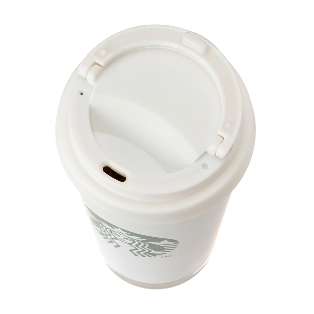 Starbucks Coffee Stainless Steel ToGo Logo Tumbler, Matte White, Grande, 470ml
