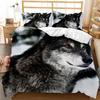 3D Printed Wolf Wild Snow Animal Comfortable Duvet Quilt Cover Pillowcase Bedding Set Children Bedroom Decoration Home Textile
