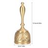 Brass Hand Call Bell Sturdy Handle Decorative Loud Ringing Bell for Home Restaurant Christmas Birthday Weddings Decoration