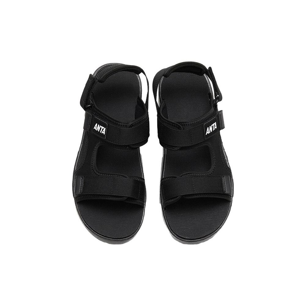 Anta Comfortable Non-Slip Wear-Resistant Beach Sandals Men Sandals Black 112338505-1