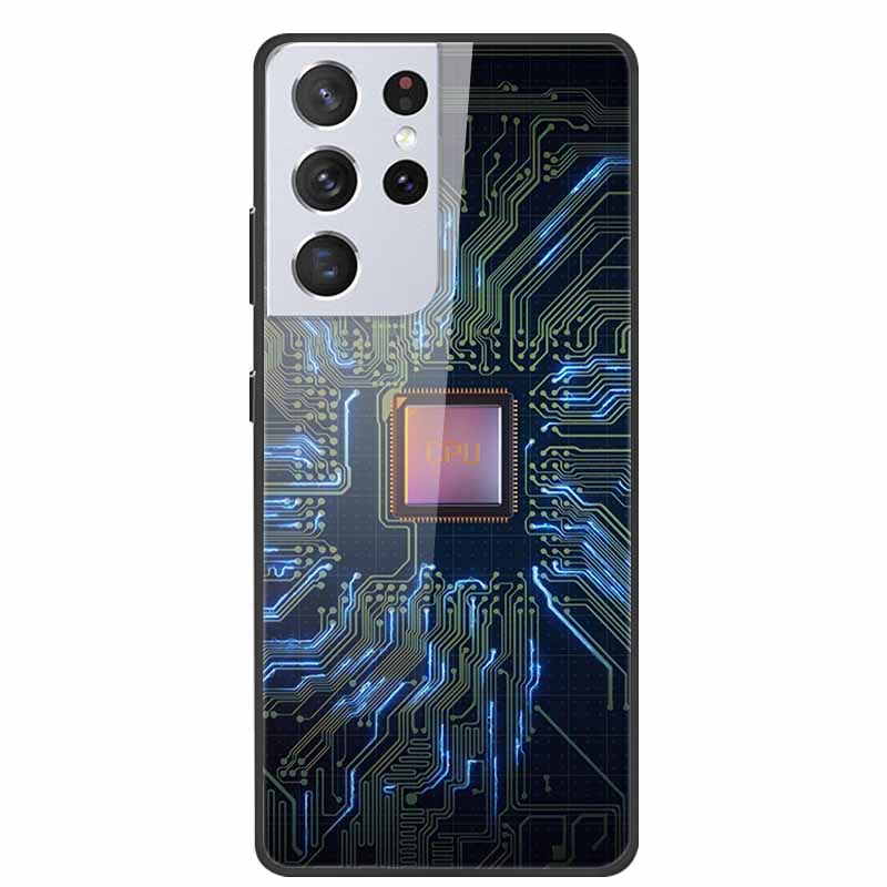 Для Samsung Galaxy S25 Ultra Закаленное Стекло Чехол Задняя Крышка Жесткие Чехлы для Телефона для SamsungS25 ULTRA 5G SM-S938B Защитный Capa