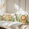 Nordic Animal Print Pattern Home Decor Pillowcase Bedroom Living Room Sofa Decoration Polyester Cushion Cover with Zipper