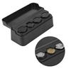 Universal Car Interior Plastic Coin Case Storage Box Holder Change Container Organizer Black
