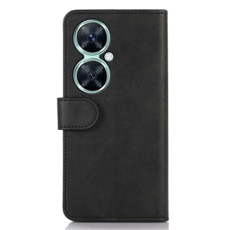 Для Huawei nova 11i / Enjoy 60 Pro / Maimang 20 чехол-кошелек из искусственной кожи с подставкой и текстурой из воловьей кожи