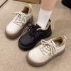 2025 Winter New Women's Cotton Shoes Velvet Thickened Warm Little White Shoes Thick Sole One Pedal Casual Versatile Student Shoes