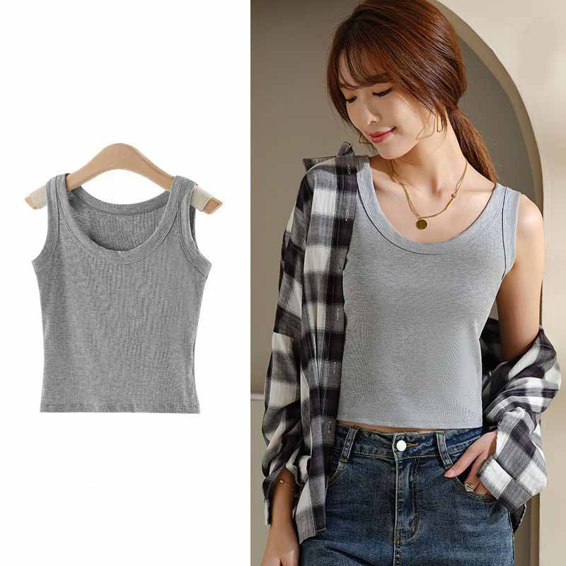 Женский жилет с резьбой. Женская тонкая верхняя одежда с нижним пальто. Тонкие однотонные повседневные подтяжки без рукавов.