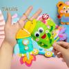 6Pcs/Set Kids DIY Doll Sewing Kit Handmade Non-woven Fabric Animal Plushie Stuffed Animal Craft Sewing Kit Beginner Toddlers Boys Girls Gift