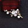 Shell Plum Blossom Flower Brooches For Women Wedding Office Brooch Pins Decor