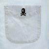 A BATHING APE stripe Long sleeve Button down shirt S Blue Men's Used