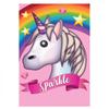 Gemma International Sparkle Unicorn Greetings Card