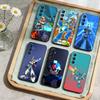 Чехол для телефона H-Mega Man Anime для Samsung Galaxy A73, A21s, A22, A31, A52, A53, A71, A41, Мягкий черный корпус