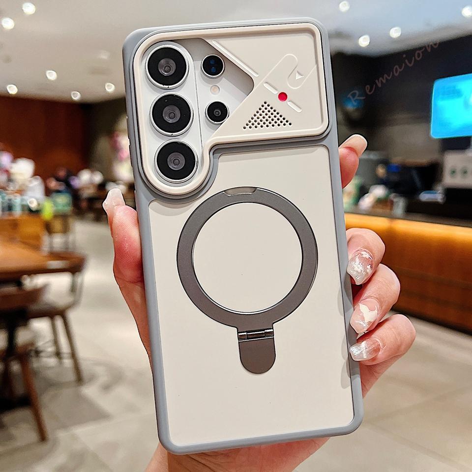 Matte Magnetic Phone Case for Samsung Galaxy S26 Ultra S26 Plus S26Ultra Official Len Camera Protector Cover