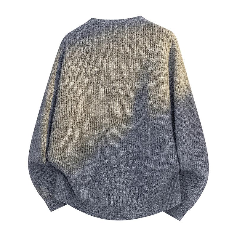 Новые осенне-зимние свитера для мужчин, свитера на пуговицах с круглым вырезом, вязаные свитера для мужчин, универсальные свитера