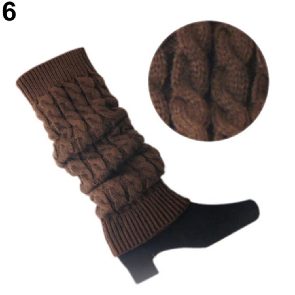 Women Leg Warmers Crochet Cable Knit Winter Leg Warmers Boot Cuffs Toppers Socks