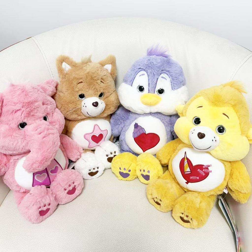 33cm Cute Forest Series Cartoon Bear Plush Toy Sleeping Pillow Home Car Decor Gift