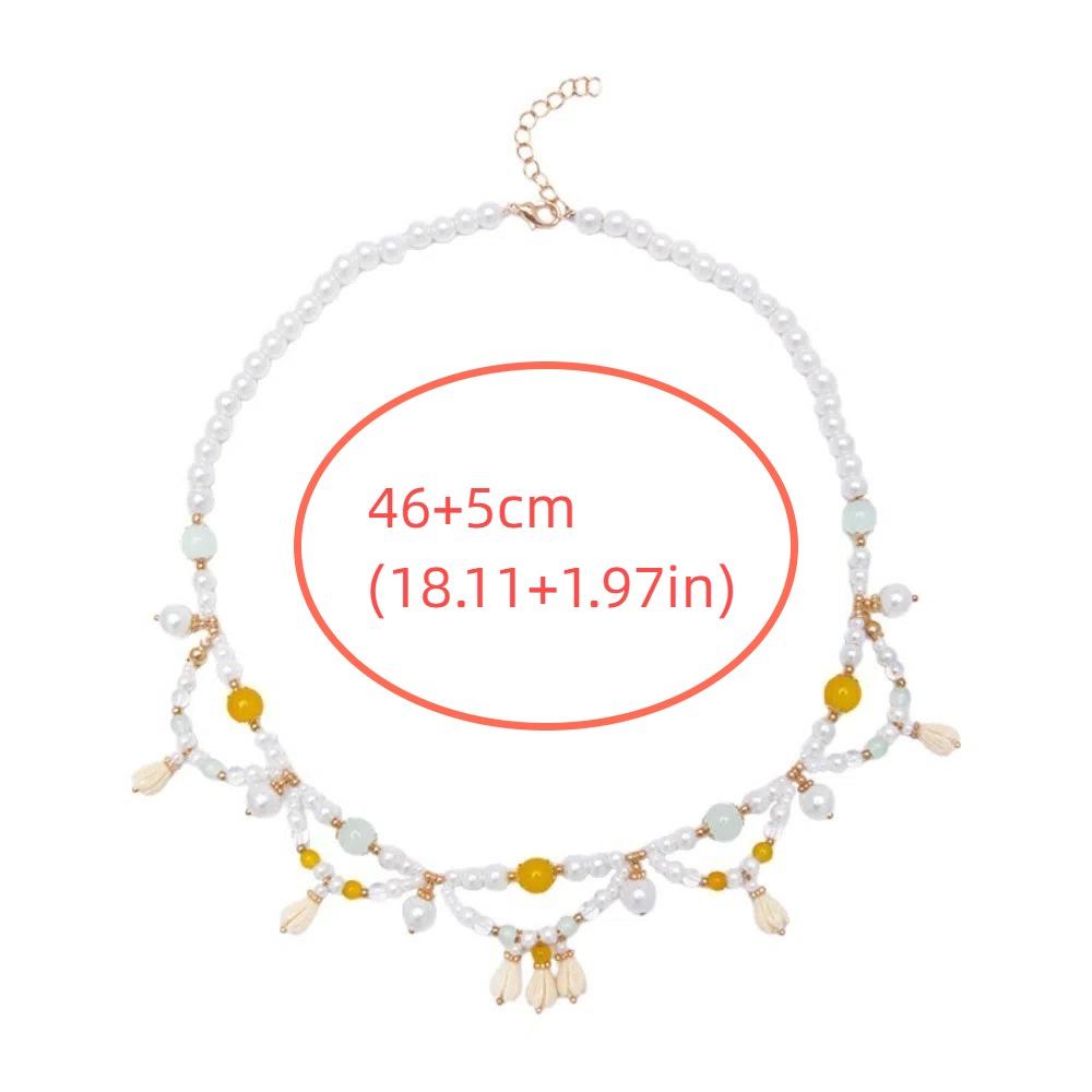 Exquisite Chinese Style Necklace Pearls Cheongsam Clavicle Chain Hanfu Necklaces Song Dynasty