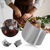Stainless Steel Finger Guard, Finger Protector For Cutting Food, Slicing Tool Finger Protector Finger Protectors When Cutting, Chopping Vegatables