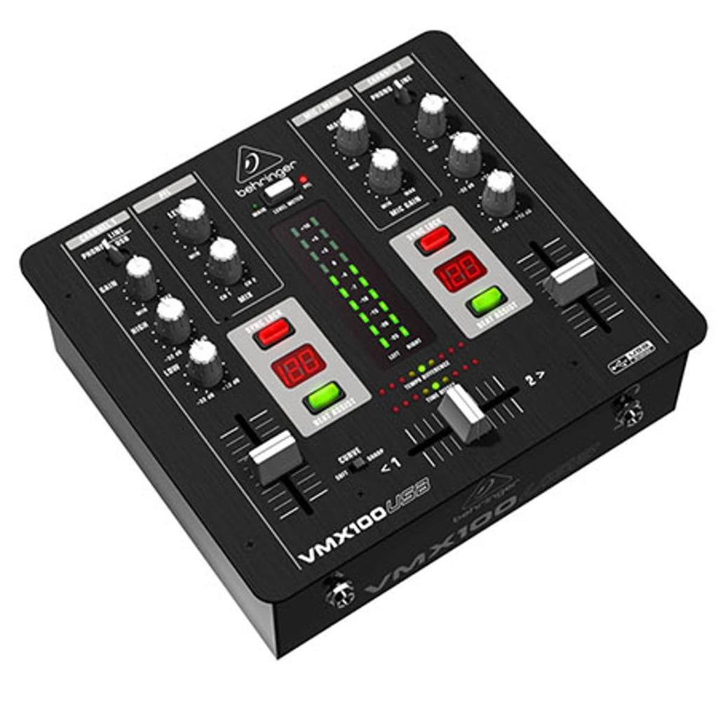 Behringer DJ-микшер 2-канальный интерфейс VMX100USB USB/Аудио
