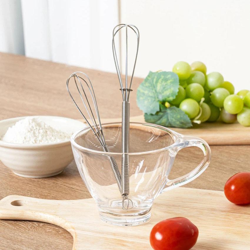 All-Stainless Steel Whisk 2p (13cm, 18cm) Silver
