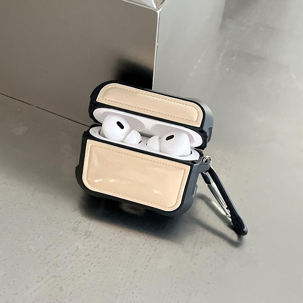 Для AirPods Pro 2/Pro Дизайн пуховика Чехол из ТПУ Защитный чехол для беспроводных наушников с защитной пряжкой от потери