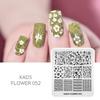 kads 53 Flower Series Nail Stamping Plates DIY Manicure Stamping Plate for Nail Art Template Nail Art Stamp Plates