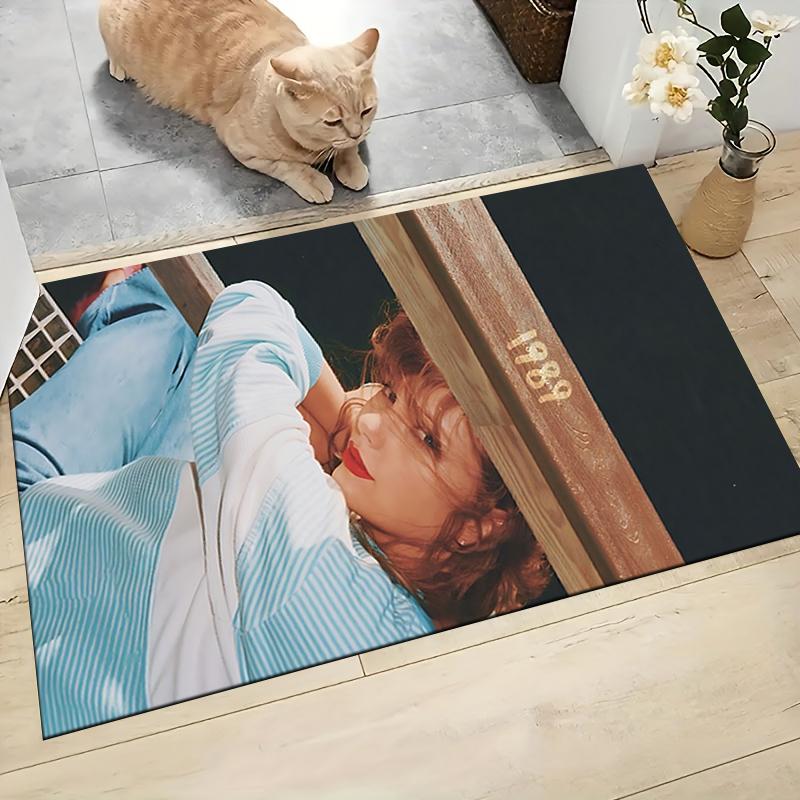 1989 Fashion Icon Carpet Rug Soft Washable Antislip Home Living Room Sofa Mats Personalized Christmas Rug
