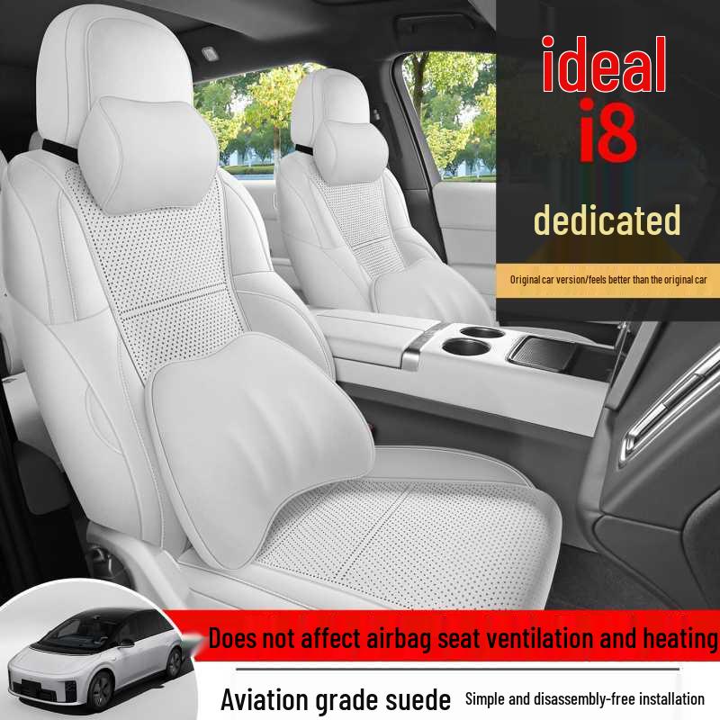 Ideal i8 Suede Saddle Pad: Breathable, Vehicle-Specific, Fully Enclosed, Six-Seater Car Seat Cushion