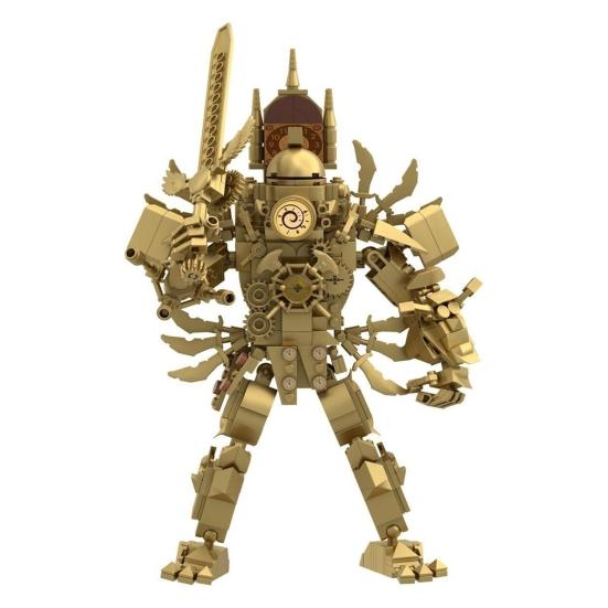 Игрушка-конструктор Super Clock Man, модель 550 деталей, сборка по образцу Clockman