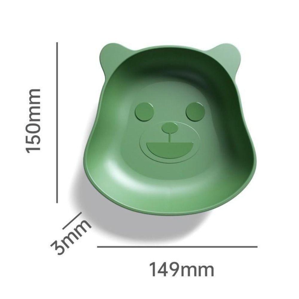 Антикапельная мультяшная настольная вертел-кость тарелка креативная утолщенная тарелка для фруктов в форме динозавра, медведя, кошки пластиковая посуда для закусок