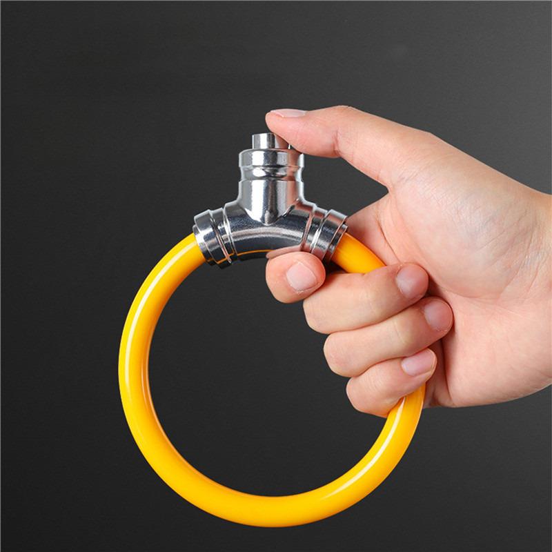 Portable Anti-theft Bicycle Mountain Bike Lock Zinc Alloy Ring Lock For MTB And Electric Bike Thickened Steel Cable Lock 2024