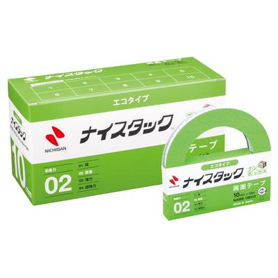Nichiban Лента Nicetack 12 рулонов 10мм x 20м Двусторонняя (Eco) NWBB-10ECO