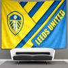 Leeds United Crest LegacyPrinted Tapestry, Fabric Tapestry Wall Hanging Decoration for Bedroom, Living Room, Dorm Room Home Party Fan Gifts
