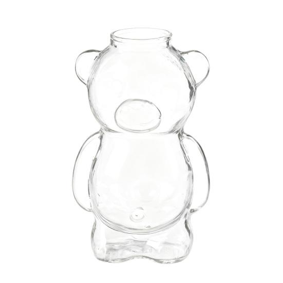 Yousheng 320ml Water Cup Bear Shape Glass Mug Heat-Resistant High Borosilicate Glass Coffee Tea Juice Drinking Bottle