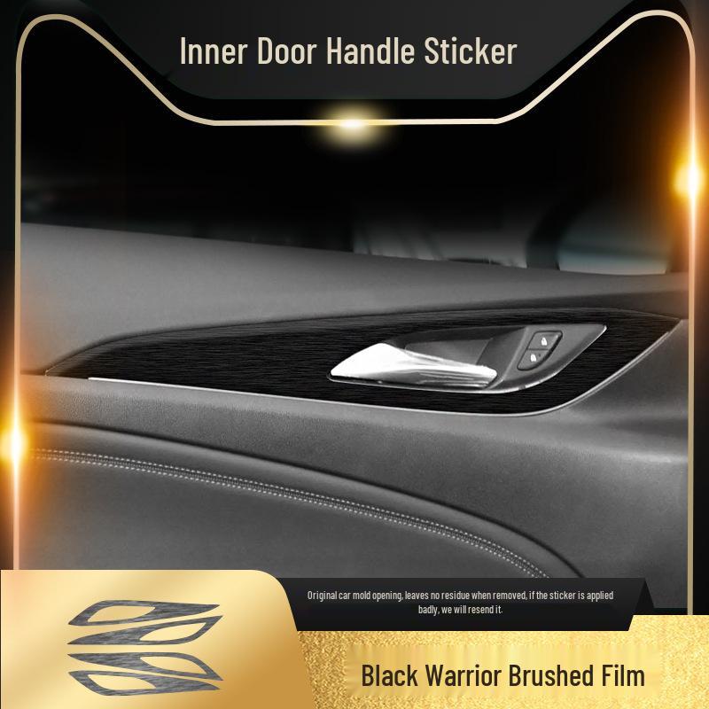 Black Warrior Brushed Car Sticker for Buick Regal 17-21: Interior Modification Central Control Decoration