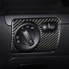 Подходит для VW Golf 6 2008-2012 GTI R MK6 Scirocco 2009-2016 Автоаксессуары Панель переключателя фар из углеродного волокна 3D автомобильные наклейки