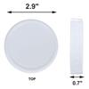 T02C!144X Крышки Regular Mouth для банок Mason, Пластиковые крышки для хранения для консервных банок Mason и других, Стандартные, Диаметр 70 мм