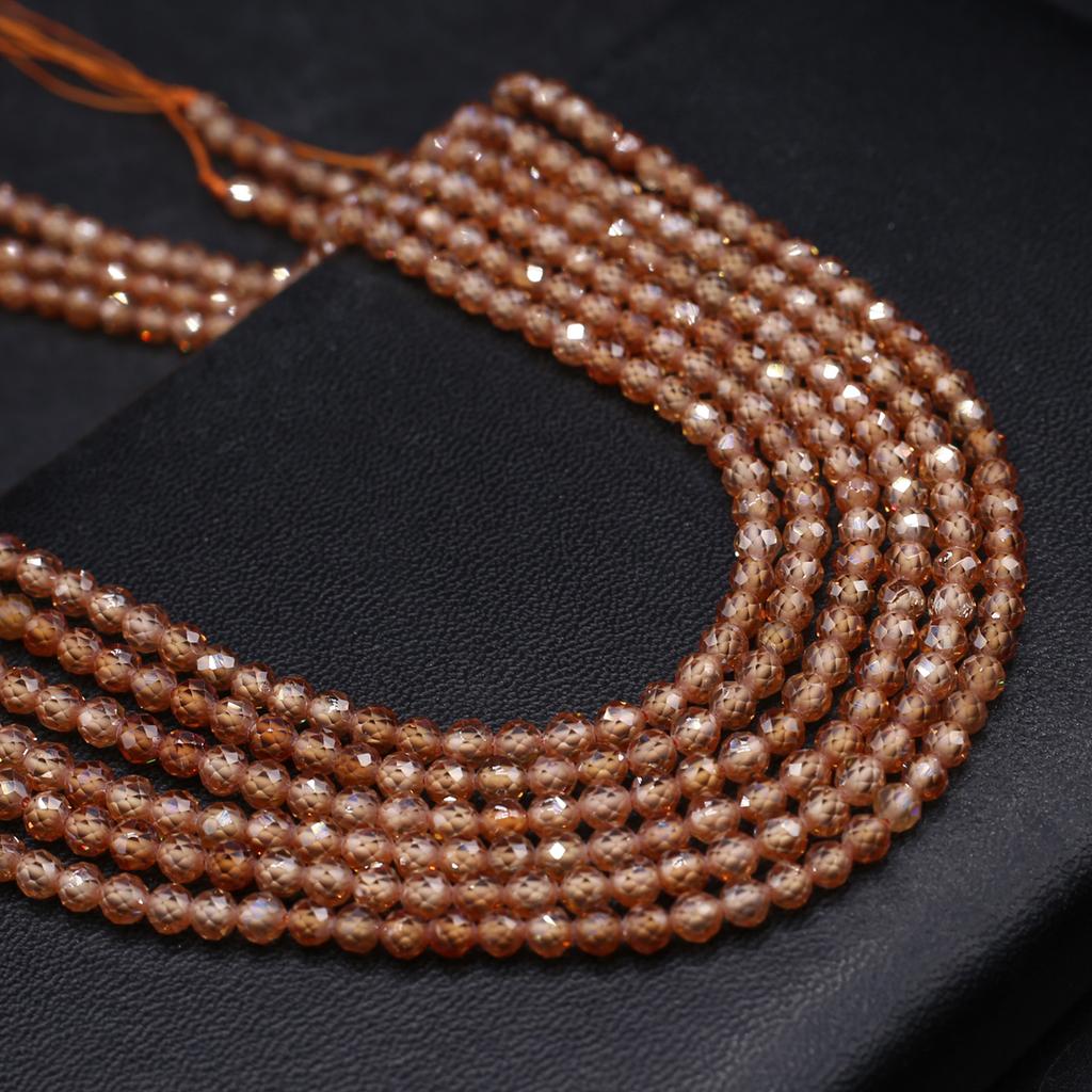 Натуральный камень граненые бусины циркон маленькие бусины 4 мм подвески для изготовления ювелирных изделий DIY ожерелье браслет серьги аксессуар