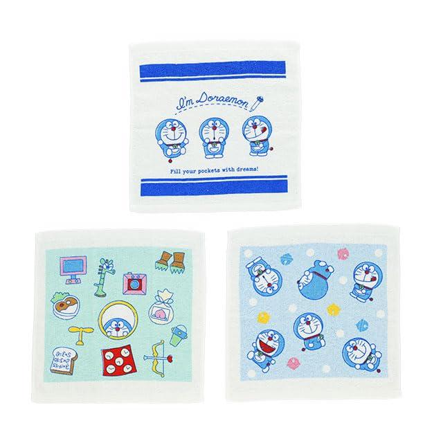 Marushin Hand Towel Handkerchief 3-Piece Set Im Doraemon Ukiuki Dream Oshibori Entrance Ceremony School Supplies Preparation Nursery Kindergarten Boys