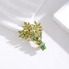 Fashion Crystal Lavender Brooches Pins Women Clothing Wedding Jewelry Party Accessories Gifts