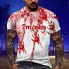 Men's  T-shirt T-shirts Graphic Text Pool3D Printing Street Casual Short Sleeve Printed Clothing Basic