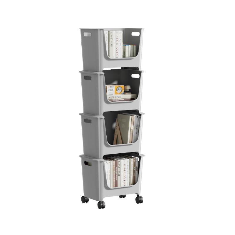 Многоярусные штабелируемые полки для хранения: Органайзер под стол на колесиках для закусок, напитков, игрушек и многого другого