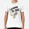 Дай мне свои картошку фри, Забавная наклейка, Чайка StickT-Shirt S-5XL Лучшая футболка